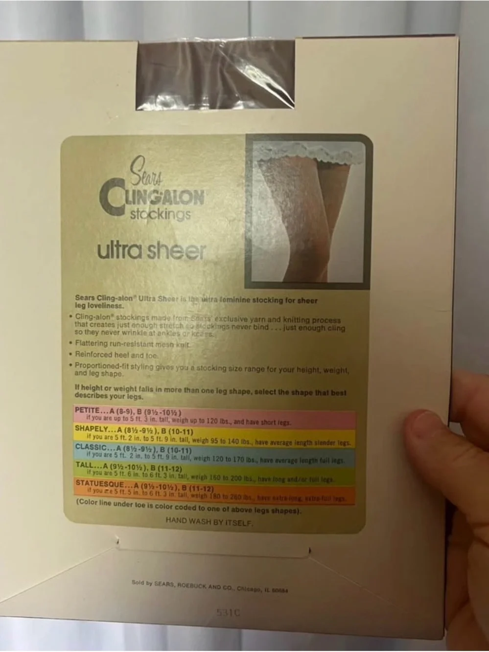 Sears Clingalon Ultra Sheer Stockings - Toast